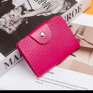 Pink Snap Closure Wallet
